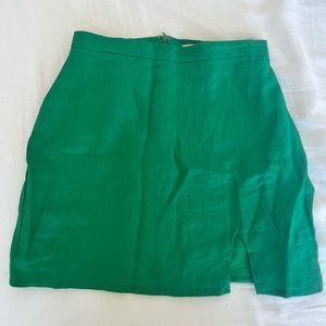 Verge Girl Green Mini Skirt